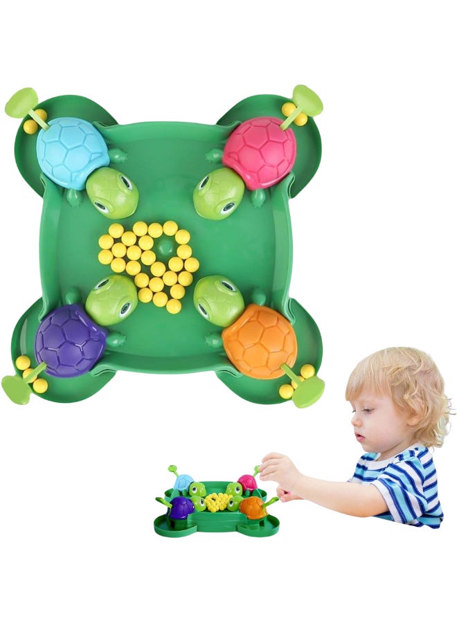 ماكدو لعبة إطعام السلاحف الجائعة - لعبة لوحية تفاعلية متعددة اللاعبين للأطفال، لعبة السلاحف الجائعة، لعبة طاولة STEM للمتعة العائلية، لعبة تعليمية لمرحلة ما قبل المدرسة لـ 2 - 4 لاعبين - Image 3