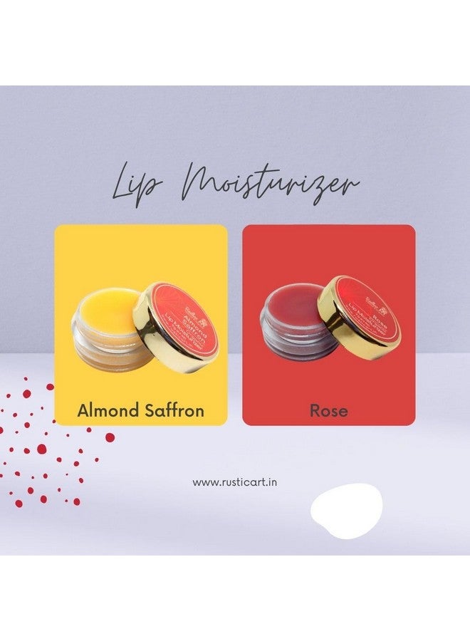 Rustic Art Lip Balm (Almond Saffron + Rose Combo) - Image 3
