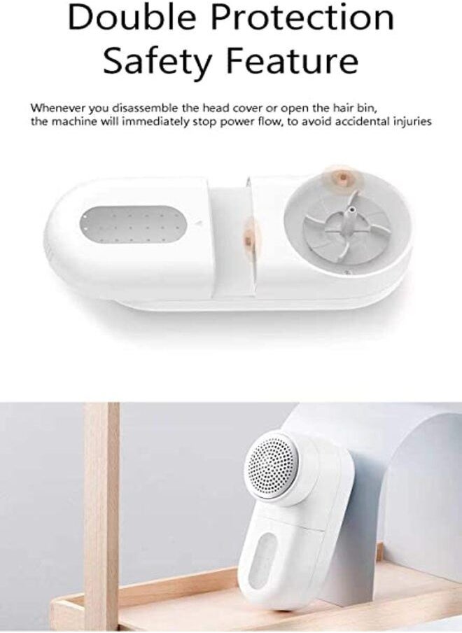MIJIA - Xiaomi Mijia Portable Lint Remover Handheld Highly Efficient 5-blade Cyclone Fabric Shaver Cutter Head 90min Endurance and 0.35mm Knife USB Rechargeable - Image 1