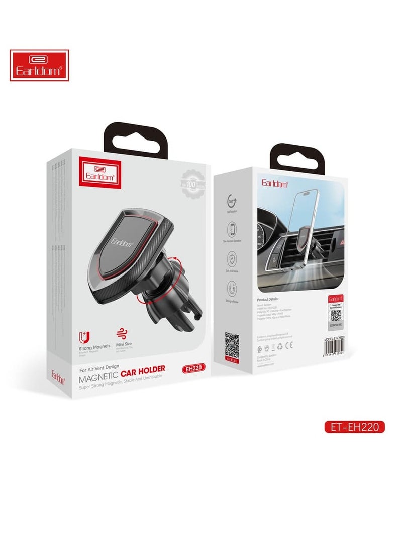 Earldom Magnetic Car Holder with grille mount, black ET-EH220  - Image 2