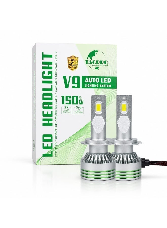 تاكبرو مصباح أمامي LED عالي الطاقة، مقاس M8 Pro: H7، مقاوم للماء - Image 1