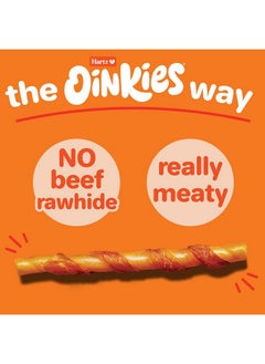 Hartz Hartz Oinkies Tender Twists with Real Chicken Breast Rawhide-Free Dog Treats, Highly Digestible Dog Chews, 72 Count  - Image 2