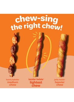 Hartz Hartz Oinkies Tender Twists with Real Chicken Breast Rawhide-Free Dog Treats, Highly Digestible Dog Chews, 72 Count  - Image 3