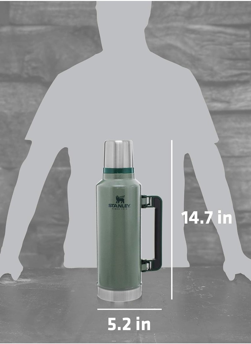 Stanley Legendary Classic Vacuum Insulated Bottle 1.9l, Leakproof, Durable Stainless Steel Thermos with Lid and a Cup, Perfect for Camping, Hiking and Everyday Use, Keeps Beverages Hot or Cold for Extended Periods, Green - pzsku/Z8169EDFDDBE727CBB559Z/45/_/1736951112/b675ad24-ece4-43aa-9d6e-5b6baf10751a