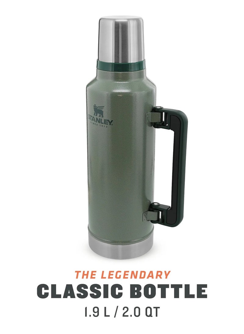 Stanley Legendary Classic Vacuum Insulated Bottle 1.9l, Leakproof, Durable Stainless Steel Thermos with Lid and a Cup, Perfect for Camping, Hiking and Everyday Use, Keeps Beverages Hot or Cold for Extended Periods, Green - pzsku/Z8169EDFDDBE727CBB559Z/45/_/1736951182/90da5c63-8e8e-4dce-a508-0a5c21fa6420