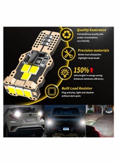 KASTWAVE KASTWAVE Nonpolarity T15 912 921 906 W16W Led Bulb High 2835SMD 6000K 1800 Lumens Extremely Bright Error Free Led Bulbs For Backup Reverse Lights 3rd Brake Lights (4-Pack)  - Image 5