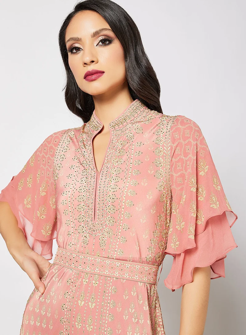 NIRRAAMYAA Digital Printed Kaftan