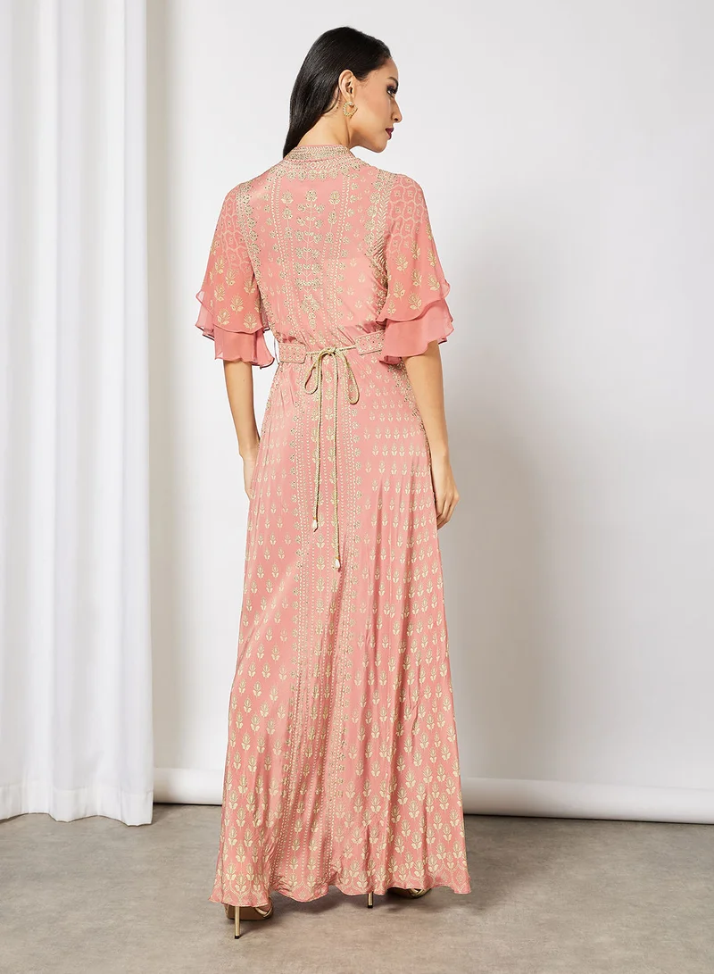 NIRRAAMYAA Digital Printed Kaftan