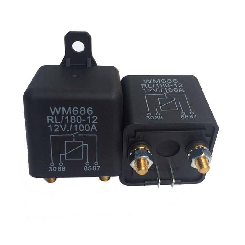 1 Pcs Heavy High Current 12VDC 100A AMP 2.4W Continuous Work 4 Pins Car Truck Auto Automotive On Off Start Relay Switch Fixing Hole for Large Motor - Image 4