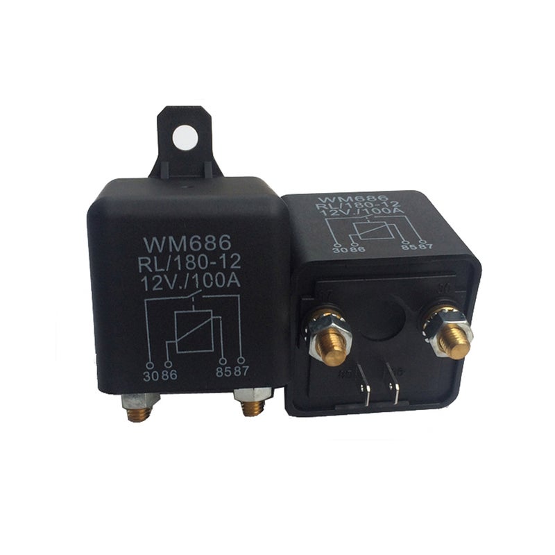 1 Pcs Heavy High Current 12VDC 100A AMP 2.4W Continuous Work 4 Pins Car Truck Auto Automotive On Off Start Relay Switch Fixing Hole for Large Motor - Image 2