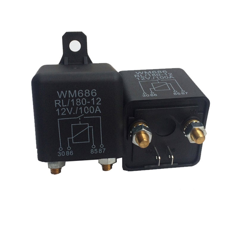 1 Pcs Heavy High Current 12VDC 100A AMP 2.4W Continuous Work 4 Pins Car Truck Auto Automotive On Off Start Relay Switch Fixing Hole for Large Motor - Image 3