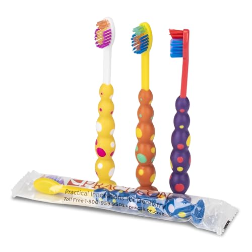 Practicon Child Suction Cup Toothbrush, 144 Individually Wrapped Toothbrushes - Image 4
