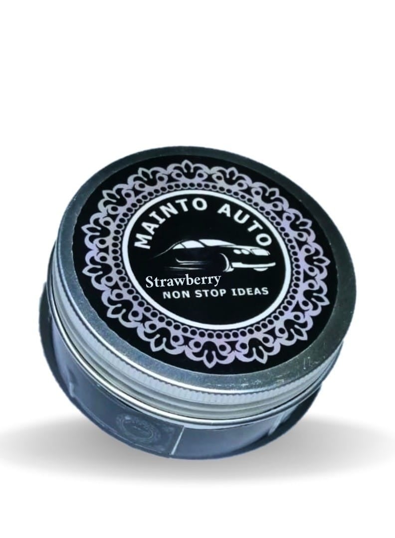 مينتو اوتو علبة معطر جو للسيارة، الرائحة: الفراولة ، 1 قطعة, معطر هواء للسيارة. - Image 1