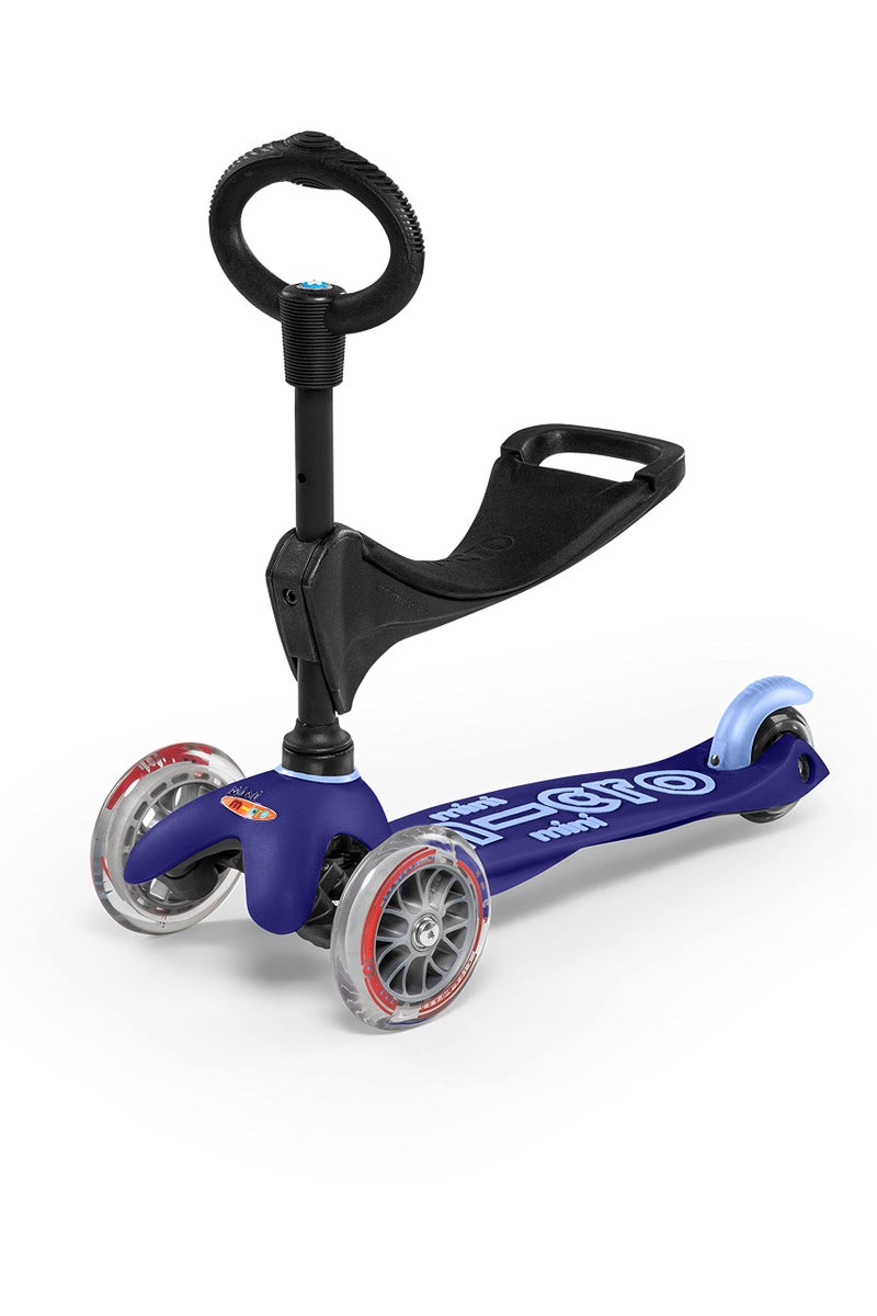Micro Kickboard Mini 3in1 Deluxe Three Wheeled LeantoSteer SwissDesigned Micro Scooter for Toddlers with 3 Riding Options for Ages 15 Blue - Image 4