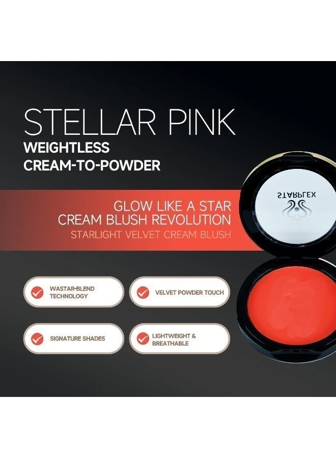STARPLEX Cream Blush Starlight Velvet Blush Cream Lip & Cheek 2-in-1 CHESTNUT, Transparent Skylight Portable, Waterproof Sweatproof Long Lasting, Finger Apply Natural Brighten Complexion, 6 Shades Available - Image 5
