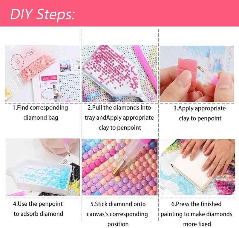 Ohhvvow Glowing Cheetah Diamond Painting Kits for Adults, 12x16 Inch 5D DIY Full Round Drill Diamond Art Dots for Home Wall Decor, Gift for DIY Craft Lovers & Beginners - Image 3