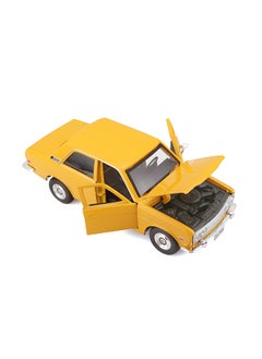 Maisto 1:24 Special Edition 1971 Datsun 510 Yellow Officially Licensed Scaled Replicas of Collectible Diecast Metal Models with Exquisite Interior and Exterior Detailing for All Age.  - Image 4
