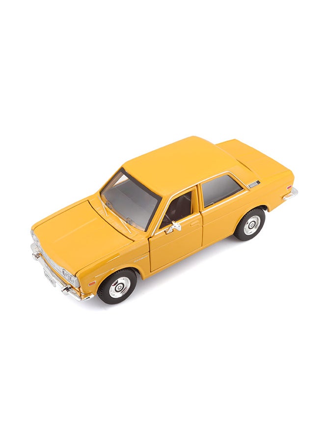 Maisto 1:24 Special Edition 1971 Datsun 510 Yellow Officially Licensed Scaled Replicas of Collectible Diecast Metal Models with Exquisite Interior and Exterior Detailing for All Age.  - Image 3