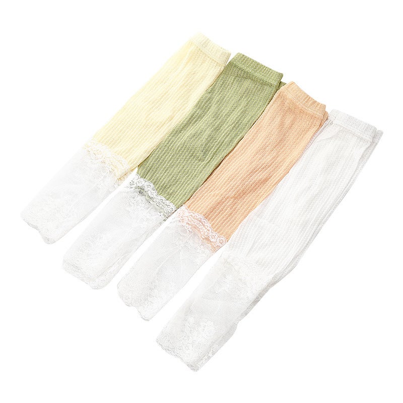 2020 Summer Thin Children'S Leggings Lace Stitching Ankle-Length Pants Cotton Hollow Mesh Baby Anti-Mosquito Pants - Image 5