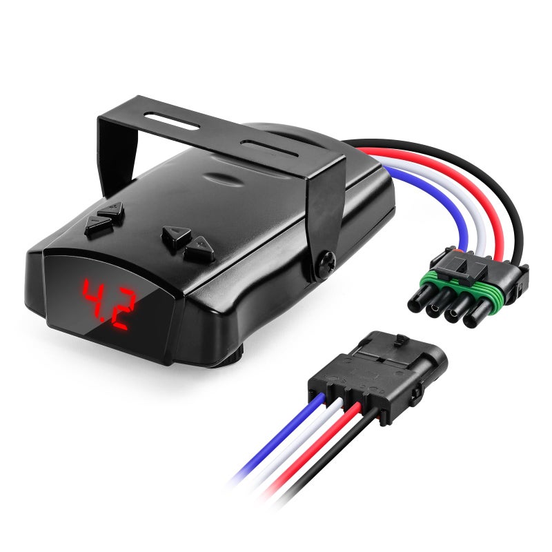 briidea Proportional Trailer Brake Controller Digital Electric Brake Control for 14 Axle Trailers Smooth Stop Technology with Boost Mode Compatible with FordGMChevyDodgeRAMToyota