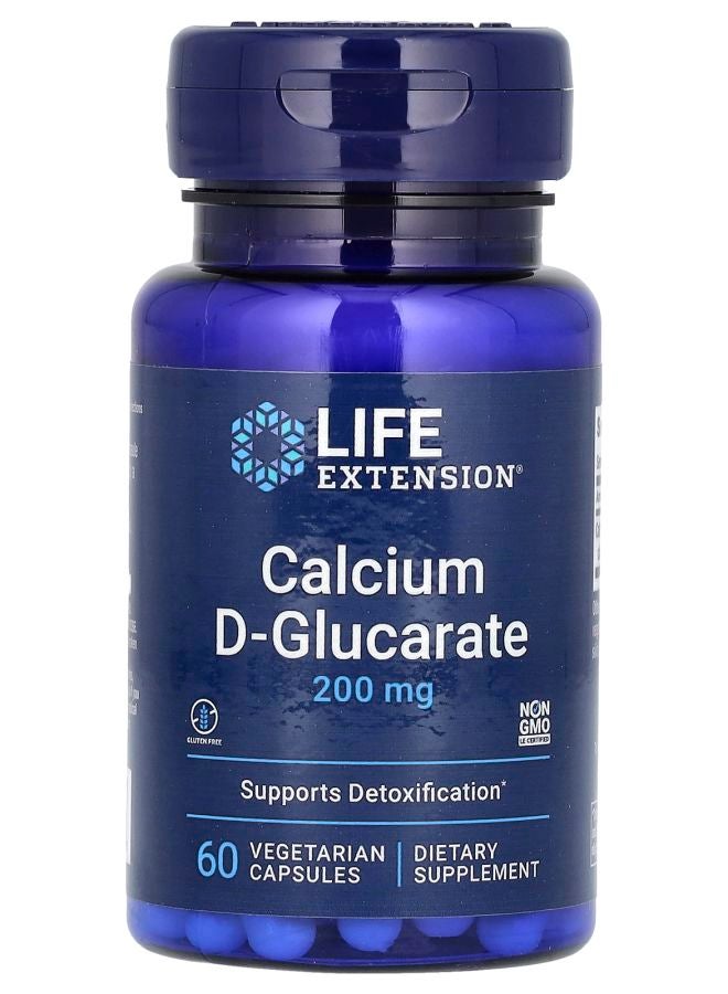 كالسيوم دي-غلوكارات 200 ملغ 60 كبسولة نباتية