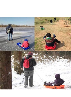 Generic Portable Snow Sleds for Kids Adult Beetle Shaped Round Sand Slider Board Anti-Skid Outdoor Skiing Board Gift  - Image 4