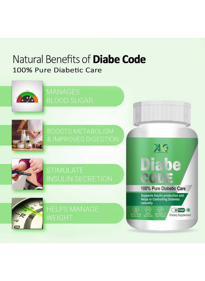 ANC Anc Diabecode 60 Capsules & Insulix 60 Capsules Support Endocrine Health & Diabetes Control Insulin Resistance | Supports Healthy Energy | Normalize Blood Sugar (Pack Of 2)  - Image 2