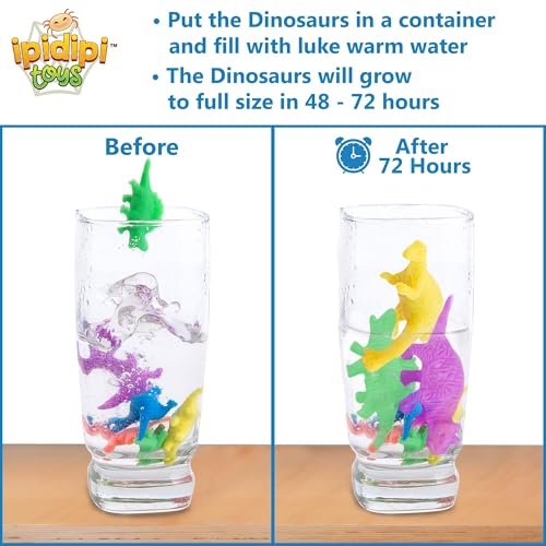 IPIDIPI TOYS Dinosaurs Water Growing Toys for Kids 25Pack Individually Wrapped Expandable Dinosaur Toys Water Growing Animals Ocean Party Favors Birthday Goodie Bag Stuffers for Kids - Image 5