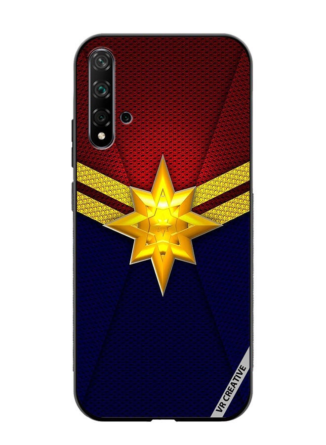 VR CREATIVE Protective Case Cover For Huawei Nova 5T Sophisticated Captain Marvel Design Multicolour - Image 1
