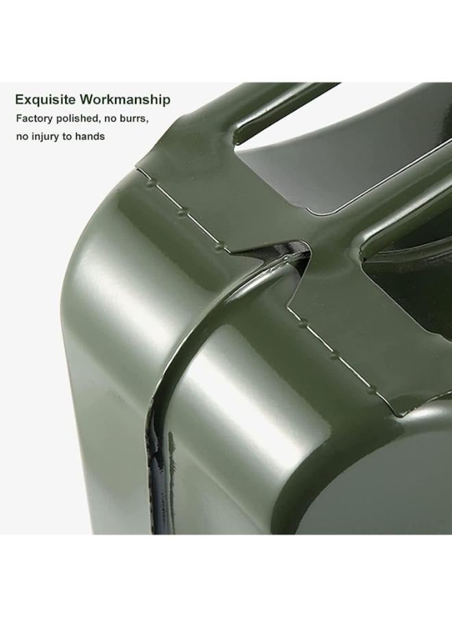 20L Petrol Canister with Portable Handle Stainless Steel Fuel Tank - Image 5