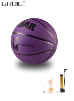 GROIC Basketball Standard Offical Size 7 Indoor Outdoor Basketball Pu Leather Game Basketball,Game Training Universal Basketball,Outdoor Sports Goods  - Image 1