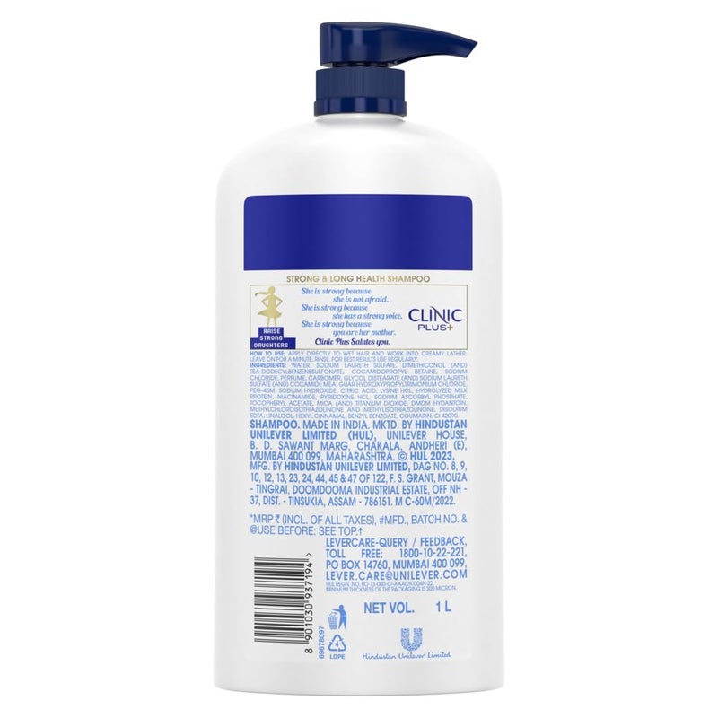 Clinic Plus Strong Long Shampoo 1 Ltr - Image 2