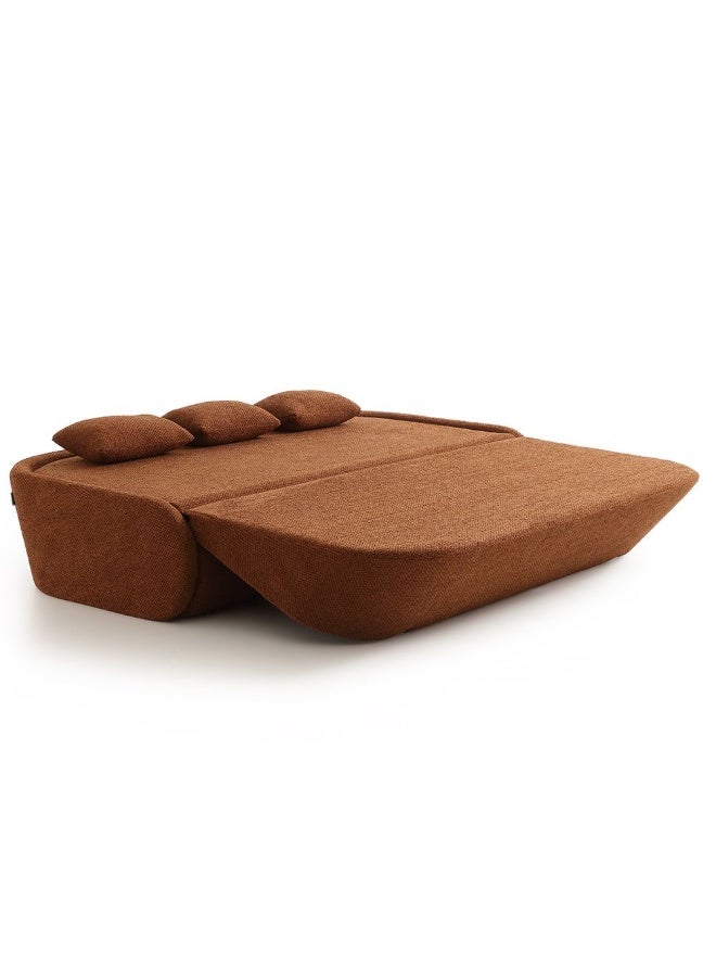 DANUBE HOME أريكة سرير قماش 3 مقاعد فريزا، أريكة قابلة للتحويل حديثة مبطنة لغرفة المعيشة، مجموعة أريكة وسرير مريحة، أثاث منزلي أنيق ومت耐 - Image 2