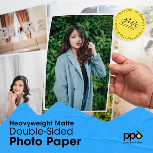 PPD 50 Sheets Inkjet Matte Double Sided Heavyweight Photo Quality Paper LTR 8.5 x 11 53lbs. 210gsm 9mil (PPD-45-50) - Image 3