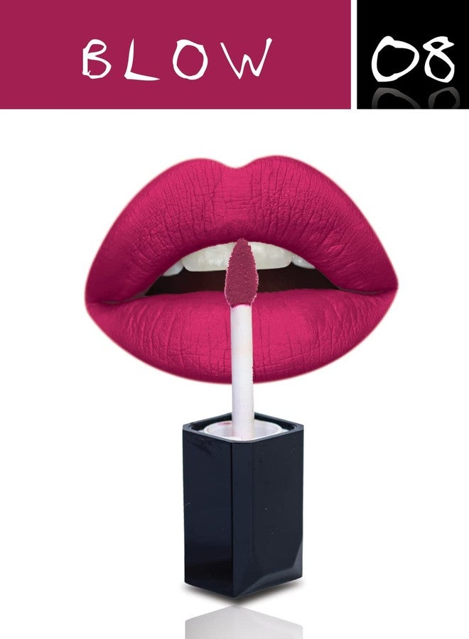 INCOLOR Matte Professional Mini Lip Gloss Waterproof Ultra Smooth Long Lasting Lip Gloss/Liquid Lip Stick for Women 08 - Image 5