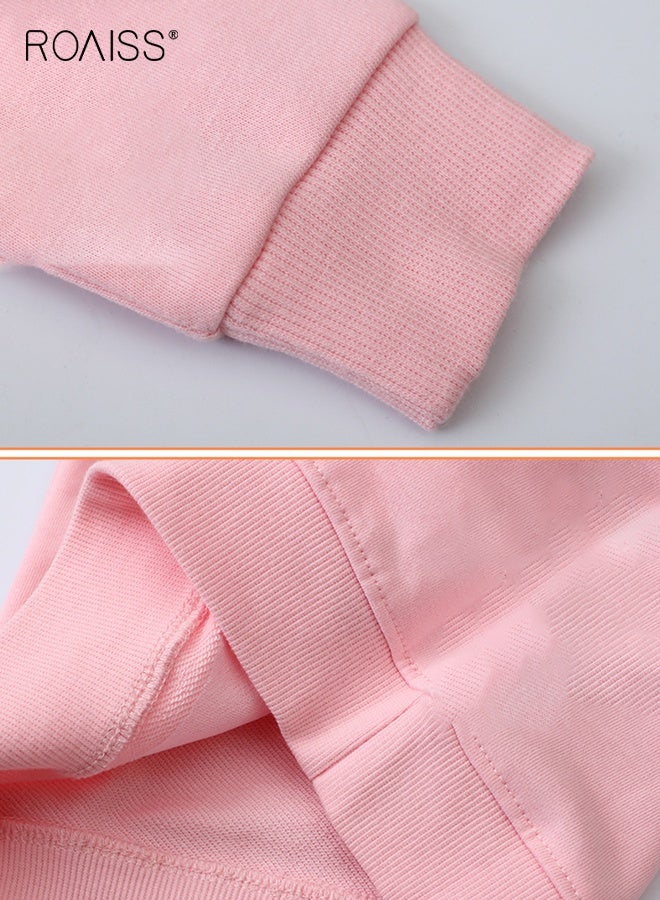 رويس بلوزة أنيقة للفتيات الصغيرات، بلوزة برقبة مستديرة وأكمام طويلة بنقشة جميلة، مناسبة للارتداء اليومي أو أي مناسبة - Image 4