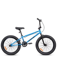 Spartan Spartan 20" ZEPHYR Freestyle BMX Blue Gloss - 360° rotatable handlebar, 2 Stunt Pegs, Adjustable Padded Seats, Wide Tyres, For kids age 7 to 10  - Image 2