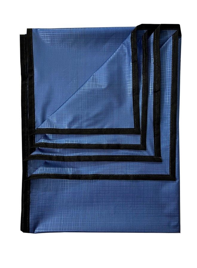 Ecosoft Baby Plastic Sheet;Pvc Sheet For Kids;Rubber Sheet For Babies;Bed Wetting Protector (135 Cm X 185 Cm) (Blue Rinkle) - Image 1