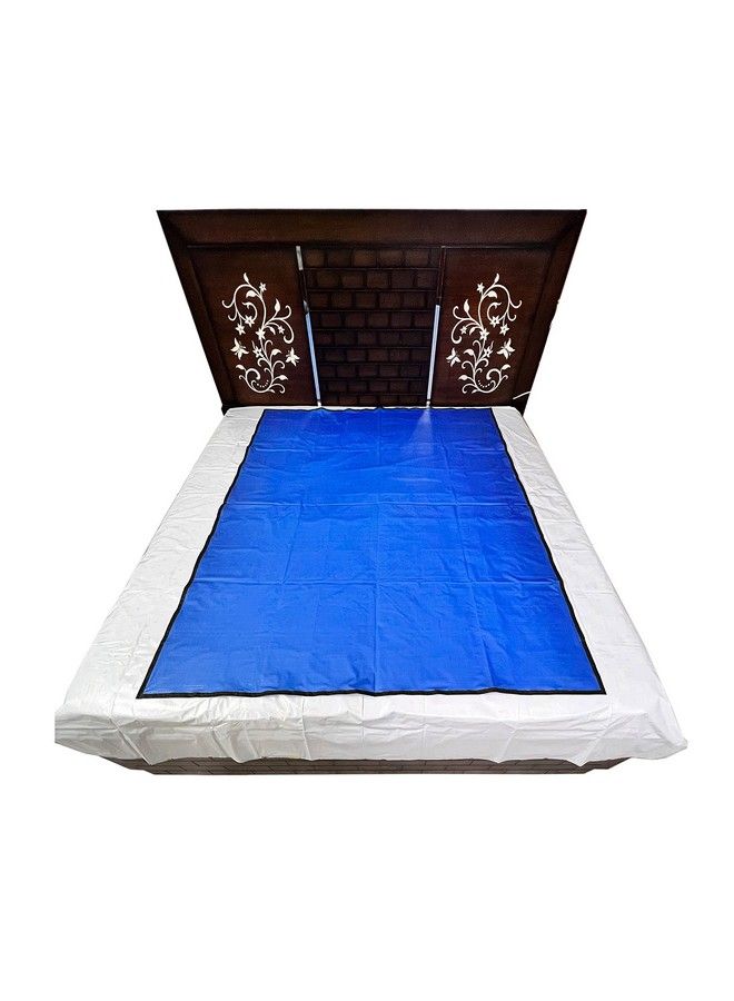 Ecosoft Baby Plastic Sheet;Pvc Sheet For Kids;Rubber Sheet For Babies;Bed Wetting Protector (135 Cm X 185 Cm) (Blue Rinkle) - Image 5