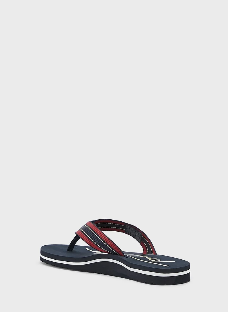 TOMMY HILFIGER Signature Beach Flip Flops