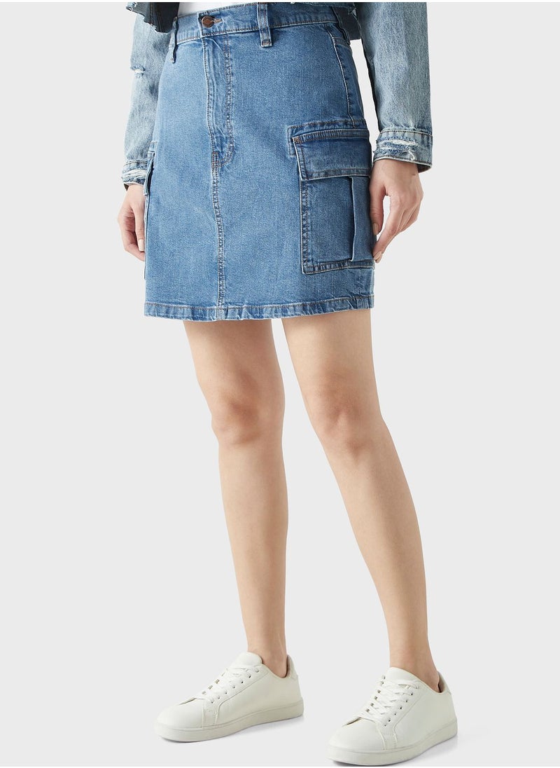 Lee Cooper Denim Pocket Detail Skirt  - Image 1