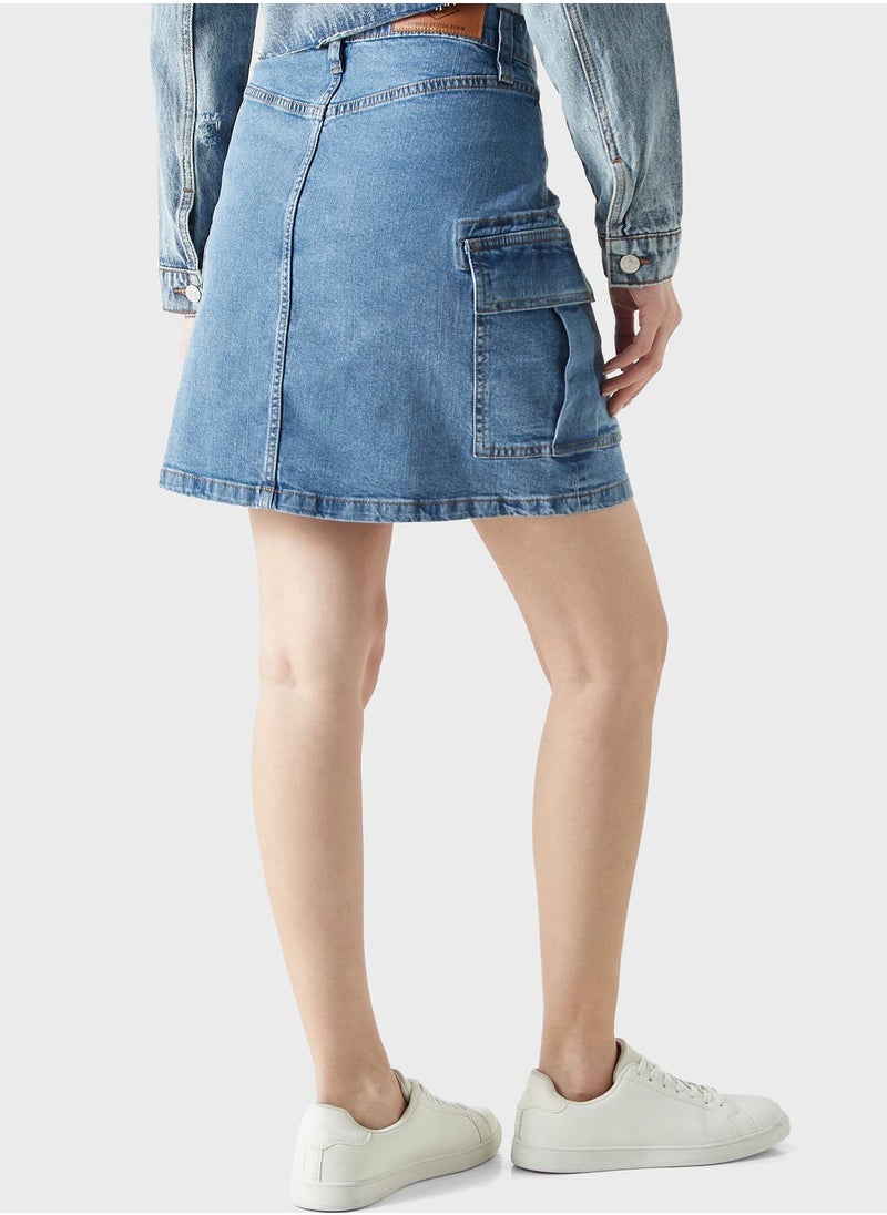 Lee Cooper Denim Pocket Detail Skirt  - Image 2