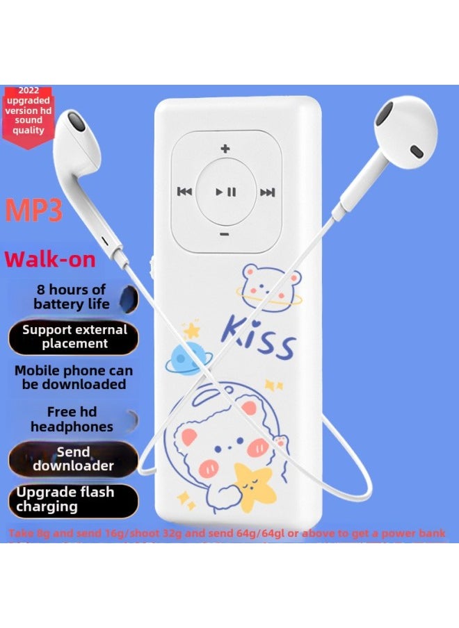Generic - Mp3 Walkman Student Edition English Learning Artifact Music Player Senior High School Students Special Music Mp4-Body Color:15tom (with External Release)-Memory Capacity:8gb-b Full Set Of Headphones = Headphones + Data Cable + Otg Download - Image 1