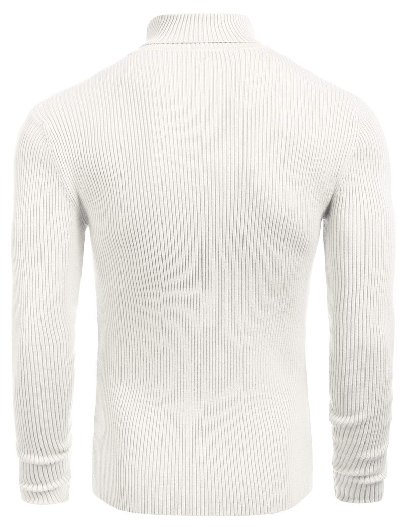 NORTHWIND Men's High and Turtle Neck Cotton T-Shirt (White, Medium) - Image 3