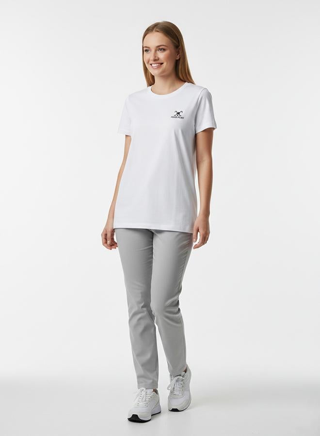 Polo Play White Logo Print Short Sleeves T-Shirt - Image 2