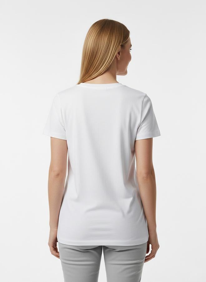 Polo Play White Logo Print Short Sleeves T-Shirt - Image 3