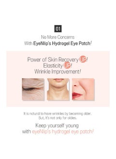 آي إن ليب لاصقات العين من eyeNlip Gold & Snail Hydrogel - قناع مرطب تحت العين لعلاج انتفاخات العين والخطوط الدقيقة والهالات السوداء - العناية بالبشرة الكورية (60 لاصقة)  - Image 4