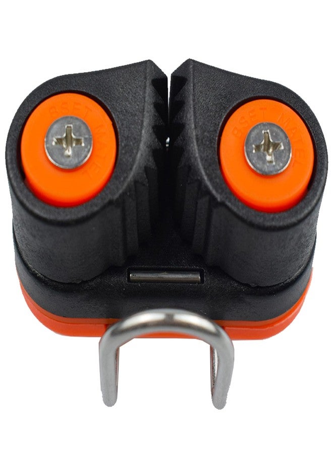 RANDDER Cam Cleats with Wire Flaired Leading Ring, Nylon Cammatic Cleats for Rope 3mm-15mm, Marine Boat Kayak Equipment Fast Entry (Orange, One Size(Pack of 2)) - Image 2