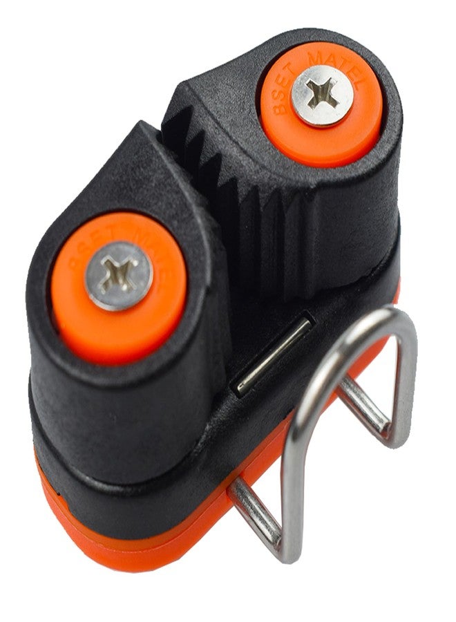 RANDDER Cam Cleats with Wire Flaired Leading Ring, Nylon Cammatic Cleats for Rope 3mm-15mm, Marine Boat Kayak Equipment Fast Entry (Orange, One Size(Pack of 2)) - Image 3
