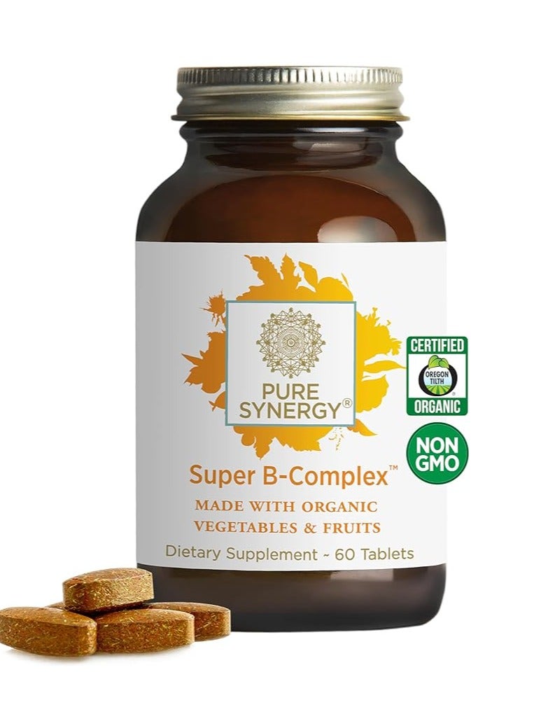 بيور سينرجي سوبر بي كومبلكس للتركيز ودعم الحالة المزاجية 60 قرصًا